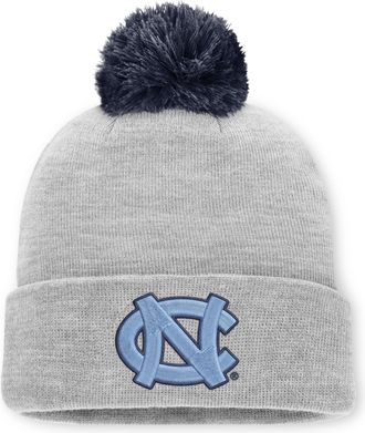 Nike Jordan Mens North Carolina Peak Jordan Brand College Cuffed Beanie in Grey | JC1606GNCN-C9K