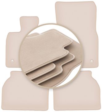OEM Alfombrillas Beige Premium Para Bmw 5 Gt F07 Liftback 2009-2017