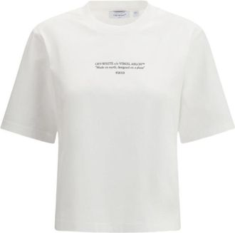 Off-white White T-Shirt With Chest Graphic