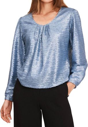 Tyler B&ouml;e Carter Sequin Topper In Dove Blue