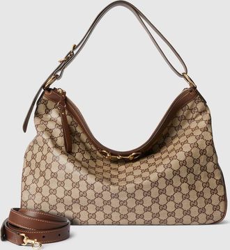 Gucci Starlet Large Shoulder Bag, Beige, Original GG Fabric