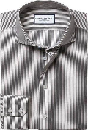 CHARLES TYRWHITT Stripe Non-Iron Button-Down Shirt