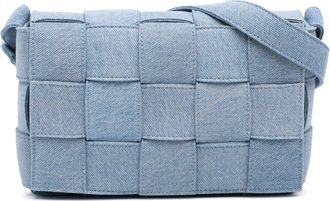Bottega Veneta Pre-owned Bottega Veneta Denim Intrecciato Cassette Crossbody EREOLKSD2B8F6M65