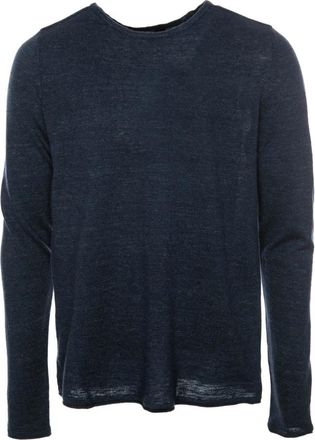 Drykorn Rikono Jumper - Heren - Ronde hals truien - Blauw - 2XL - Katoen - Truien & Vesten