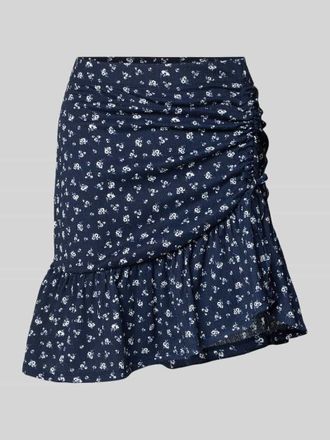 Only Ausgestellter Mini-Rock mit Allover-Muster Modell HILLARY in Marine, Gr&ouml;&szlig;e S