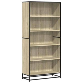 Berkfield Home Bookcase Sonoma Oak 80.5x35x170.5 cm Engineered Wood in Brown