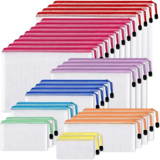 OEM Bolsas De Almacenamiento De Malla Con Cremallera, Disponibles En 8 Tama&ntilde;os Y 8 Colores, Ideales Para Organizar, Guardar Juegos De Mesa, Para Viajes, L
