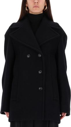 Sportmax Black Double-breasted Coat