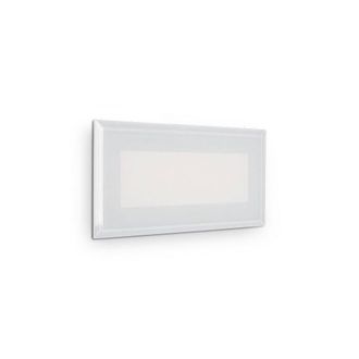 Netlighting Indio LED Outdoor Recessed Wall Light White IP65 3000K