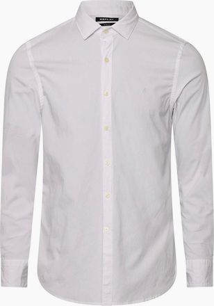 Replay Mens Long Sleeve Shirt - White - Size: 38/Regular