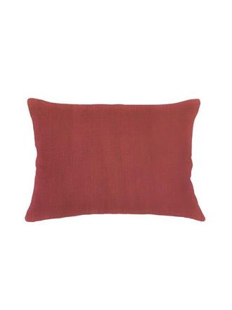 Anaya with Love So Soft Linen Pillow with Down Alternative Insert in Rustic Red at Nordstrom, Size 1Ft 8In X 1Ft 8In