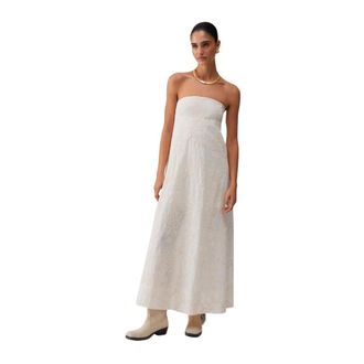 Liu Jo Kleedjes, Dames, Wit, L, Katoen, Floral Sequin Dress