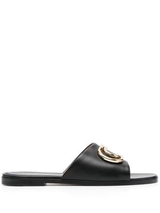 Off-white Sandali Paperclip in pelle - Nero
