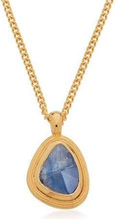 Monica Vinader Amulet Empowerment Kyanite Pendant Necklace in Gp at Nordstrom Rack