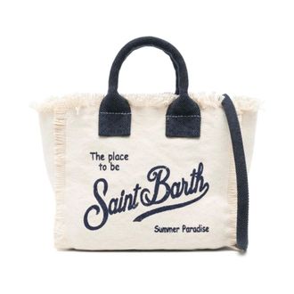 MC2 Saint Barth Beige Tote Bag with Handles - female - MC2 Saint Barth - Shopping Bags - White - ONE SIZE - Bags
