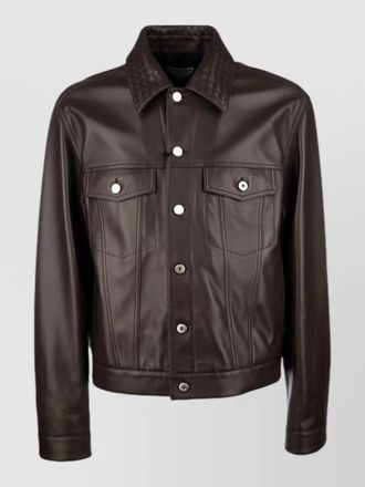 Bottega Veneta collared coat long sleeves chest pockets