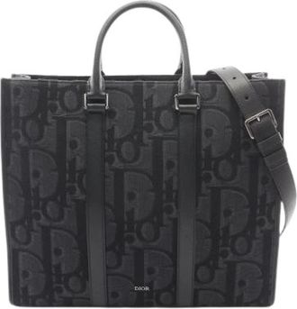 Dior Pre-owned Vintage Tote Bag - Heren - Vintage Shopper - Zwart - ONE Size - Leer - Vintage