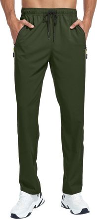 Generic Quick Dry Walking Hiking Trousers For Men Uk Mens Lightweight Joggers With Zip Pockets Straight Leg Outdoor Pants Loose Fit Moisture Wicking Fabric fo