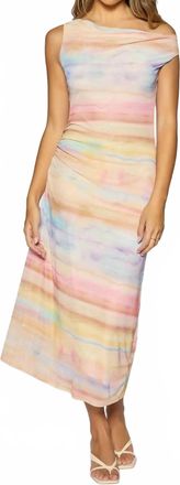 Lost + Wander Sunset Promenade Maxi Dress In Orange Multi