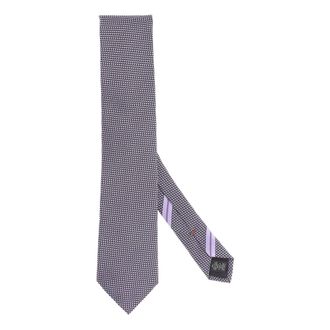 Ermenegildo Zegna Ties, male, Blue, Size: ONE SIZE Cravatta micro disegno