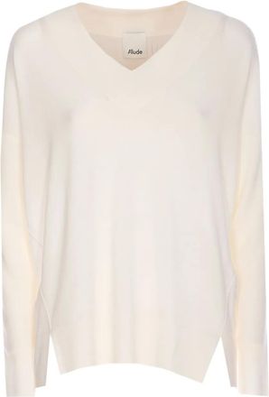 Allude Maglione con scollo a V - Bianco