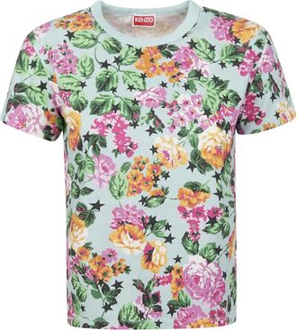Kenzo Gots Floral Classic T-Shirt - female - Kenzo - T-Shirts - Multicolor - XS - Tops