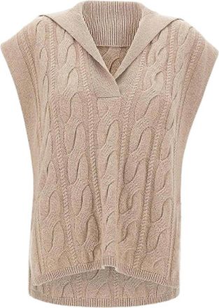 Max Mara S Wool And Cashmere Vest With Braids