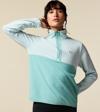 Cotopaxi Amado Fleece Pullover - Womens in Surf And Tide Pool at Nordstrom, Size X-Large