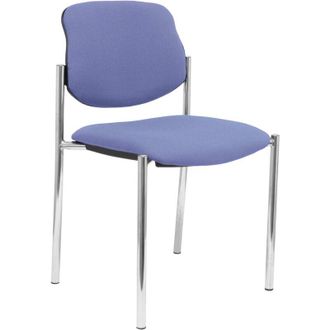Piqueras y Crespo Silla Fija Styl Bali Azul Claro Chasis Cromo