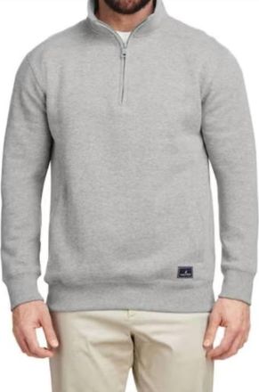Nautica Anchor Quarter Zip Pullover In Oxford