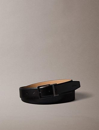 Calvin Klein Cintur&oacute;n De Piel Granulada