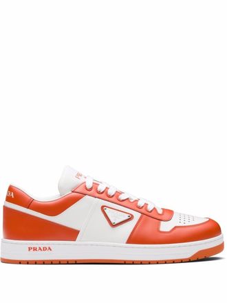 Prada Downtown low-top sneakers - men - Leather/Leather/Rubber - 7 - White