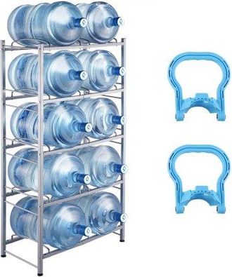 OEM Soporte Para Jarra De Agua 5 Niveles Estante Para Botellas De Agua 650x332x1410 Mm Soporte Para 10 Botellas Estante Para Jarras De Agua Resistente Par