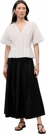 Rebecca Taylor Priya Poplin Top in Milk at Nordstrom, Size X-Large