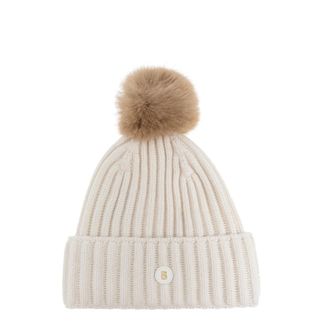 Bogner Ranya 2 Beanie - Dames - Hoeden - Beige - ONE Size - Wol - Accessoires