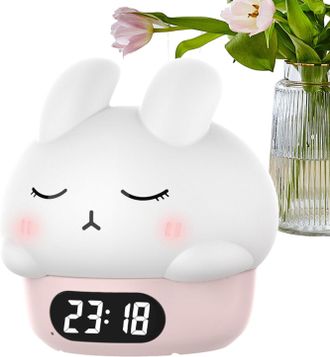 OEM L&aacute;mpara Nocturna Con Forma De Conejo Despertador Con Forma De Conejo L&aacute;mpara Nocturna Para Entrenamiento Del Sue&ntilde;o L&aacute;mpara T&aacute;ctil Recargable Con Bater