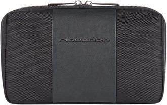 Piquadro Electronic cord pouch in fabric - Heren - Tassen - Zwart - ONE Size - Tassen
