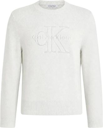 Calvin Klein Jeans Maglione Monologo Outline - - Knitwear - Donna - Grigio - M