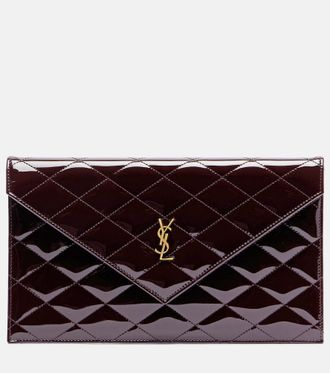 Saint Laurent Paris patent leather clutch