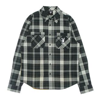 HUF Geruite Flanellen Shirt met Playboy Logo - Heren - Casual Overhemden - Veelkleurig - XL - Katoen - Overhemden