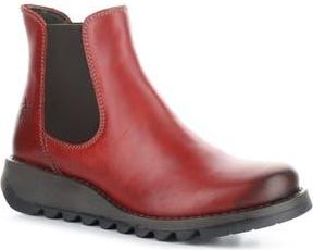 FLY London Salv Chelsea Boot in 004 Red at Nordstrom Rack, Size 6-6.5Us / 37Eu