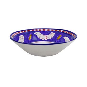 Arcucci feather blue salad bowl 32 cm