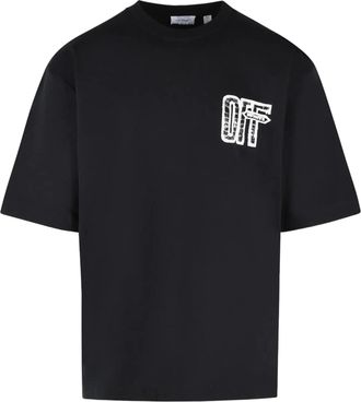 Off-white Motion Arrow Cotton T-Shirt with Iconic Logo Design