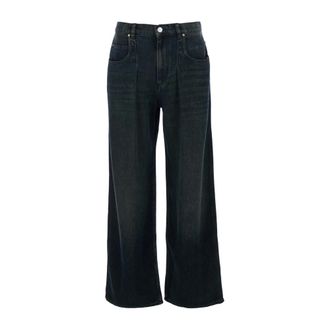 Isabel Marant Jeans, Dames, Blauw, S, Katoen, Rodayna Wide Jeans