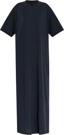 Balenciaga Abito lungo a maniche corte - Nero