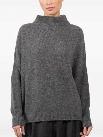 Dusan high-neck sweater - Grey
