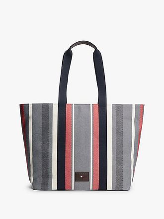 Tommy Hilfiger Logo Patch Jacquard Tote Bag