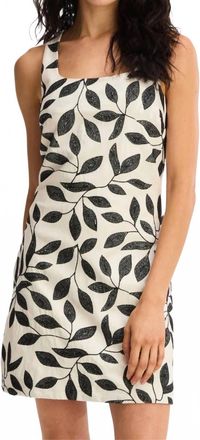 Allison New York Charlie Mini Dress In White/black