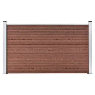 vidaXL Vidaxl Pannello Di Recinzione In Wpc 180x105 Cm Marrone