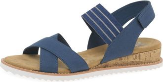 Skechers Womens Desert Kiss Shore Enough Sandals, Navy Textile, 5 UK